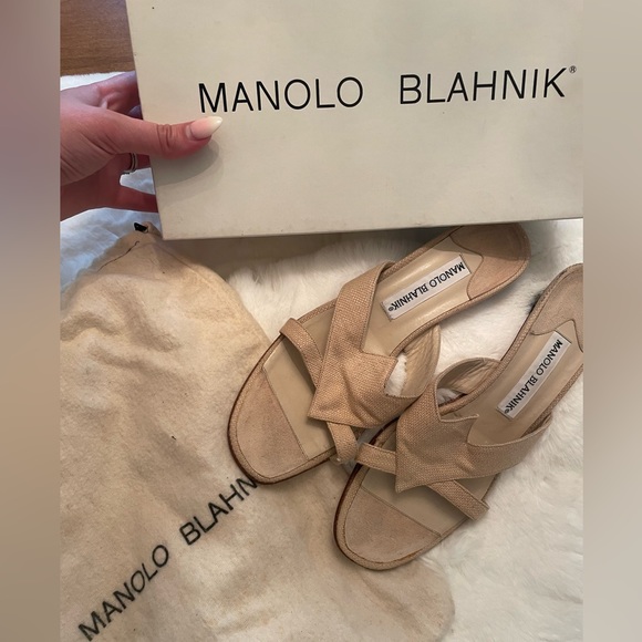 Vintage Manolo Blahnik Heels - Picture 1 of 5